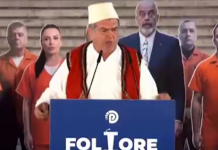 “O Bamir Topi, të vraftë Zoti, edhe Lul Bravës atje…” – Militanti i PD: Të ruajtë Zoti doktor Sali Berisha (VIDEO)