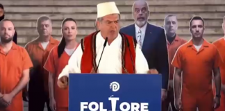 “O Bamir Topi, të vraftë Zoti, edhe Lul Bravës atje…” – Militanti i PD: Të ruajtë Zoti doktor Sali Berisha (VIDEO)