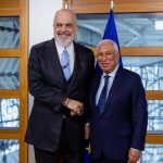 Kryeministri Rama në Bruksel, takon Presidentin e Këshillit të Europës Antonio Costa