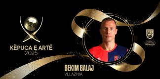 Topi i Artë 2025/ Bekim Balaj fiton trofeun “Këpuca e Artë 2025”