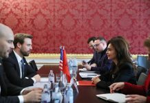 Spiropali takohet me Zyrtarin e Lartë të DASH për Çështjet e Europës dhe Euroazisë, Brendan Hanrahan: Thellim i bashkëpunimit strategjik shumëplanësh me SHBA