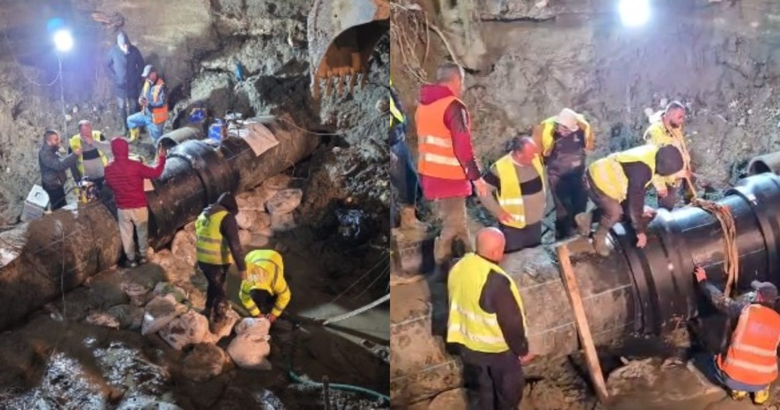 Riparohet defekti i tubacionit  Vlora nis furnizimin me ujë pas pesë ditësh ndërprerje