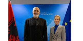 Bruksel, Rama takon Kaja Kallas në kuadër të Samitit BE-Ballkani Perëndimor