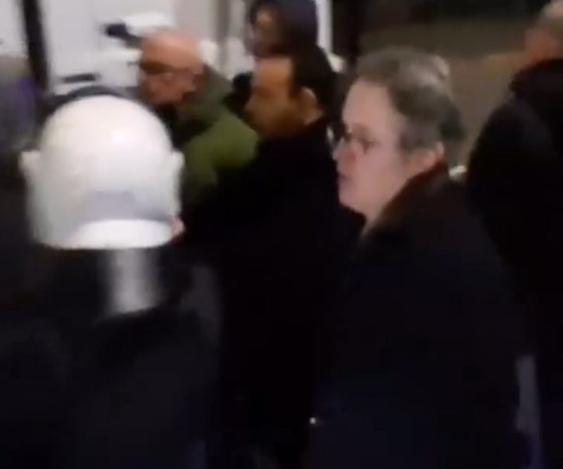 Fotolajm  Alizoti irritohet me policin në protestë