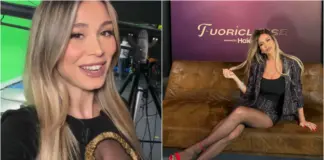 Foto/ Më seksi se kurrë, prezantuesja e njohur italiane merr të gjithë vëmendjen e ndeshjes Inter-Napoli