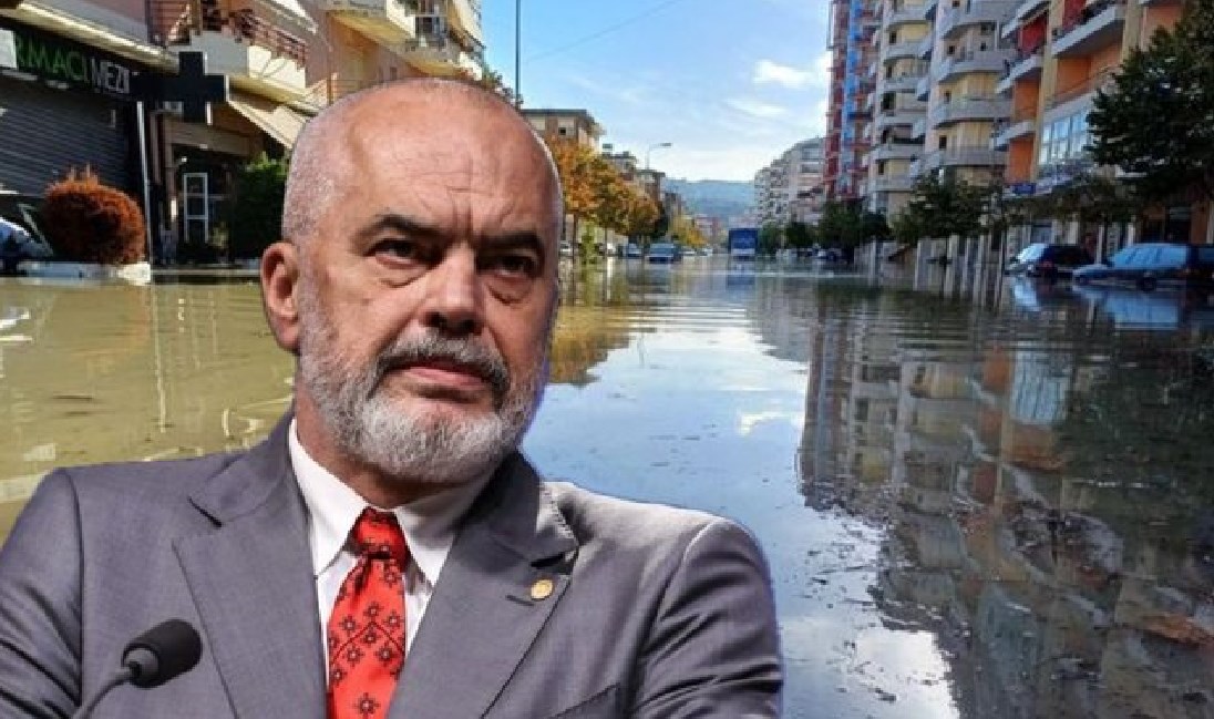 Përmbytjet masive në vend  REAGON EDI RAMA