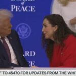 FOTOLAJM/ Shtrëngim duarsh para firmosjes së Planit të Paqes, Trump bisedë ‘kokë më kokë’ me Vjosa Osmanin