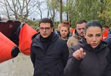 VIDEO/ Balluku zbret në terren, shkon në Urën e Mifolit për operacionin e evakuimit në Novoselë