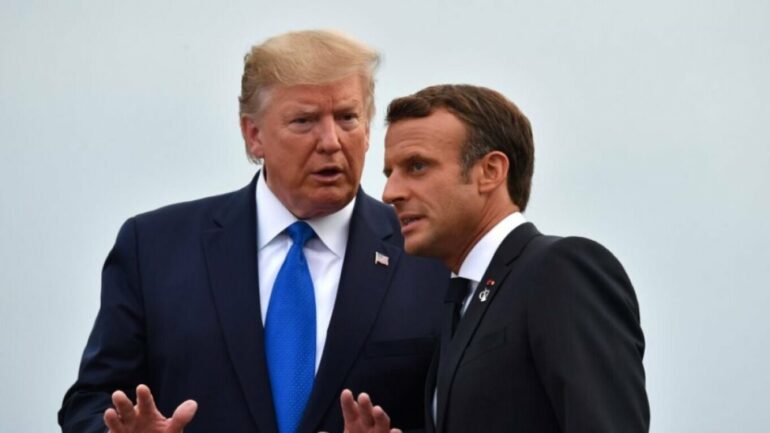  Do të bëj çfarëdo që të duash  vetëm mos ia trego francezëve   Trump tallet me Macron  E detyrova të 