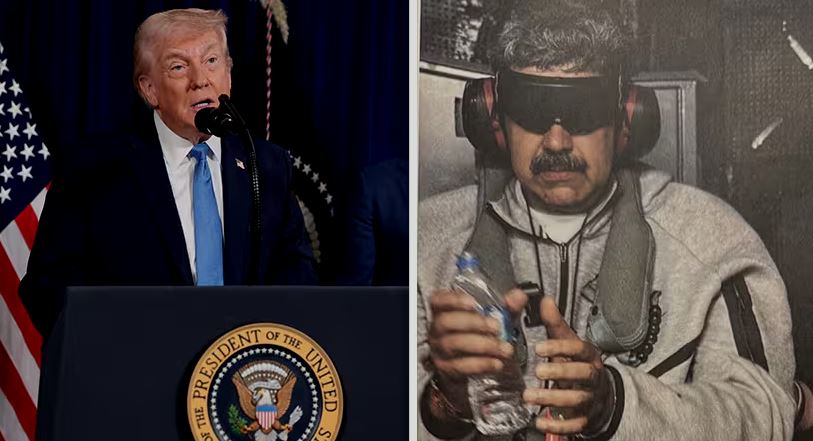 Trump  Maduro dhe kostumi  Nike  në mes