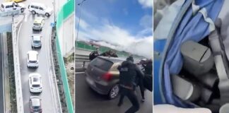 ‘Policia, asnjë lëvizje’/ Momenti kur 27-vjeçari rrethohet nga forcat e Operacionales, ishte nisur për të shitur 10 pistoleta në zonën e Freskut