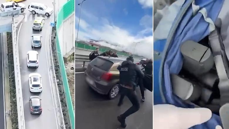  Policia  asnjë lëvizje   Momenti kur 27 vjeçari rrethohet nga forcat e Operacionales  ishte nisur për të shitur 10 pistoleta në zonën e Freskut