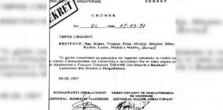 DOKUMENTI SEKRET i ‘97/ Kur Berisha bënte gati luftën civile në Shqipëri, mobilizoi rezervistët në veri për të mbrojtur pushtetin e tij: Të armatosen e të nisen urgjent për Tiranë