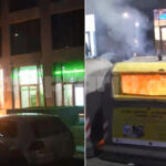 Marshohet drejt drejtorisë së Policisë së Shtetit/ Militantët e PD hedhin molotovë në koshat e mbeturinave dhe në derën e një biznes