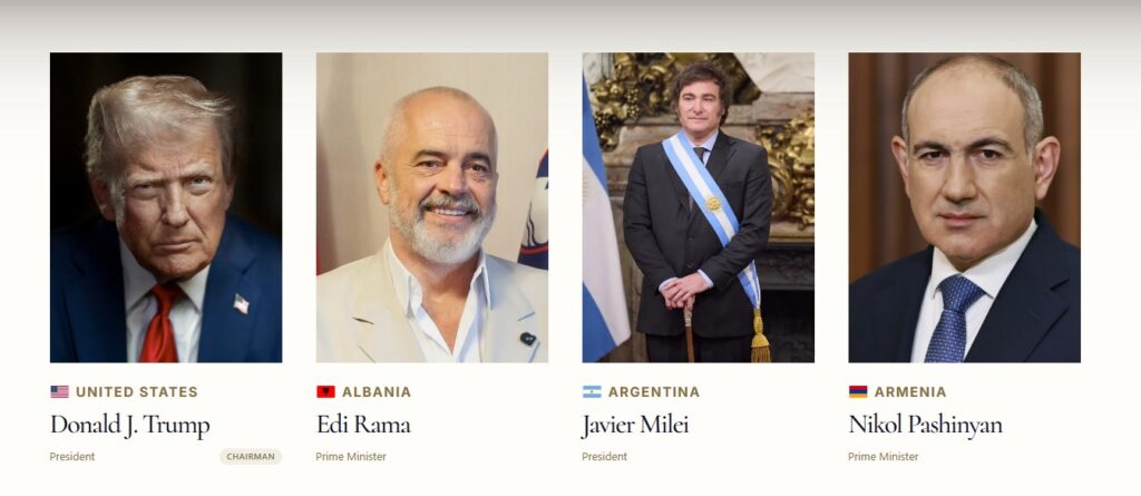 Bordi i Paqes prezanton faqen zyrtare  vendosen flamujt e Shqipërisë e Kosovës  Rama shfaqet krah Trump