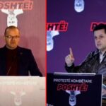 “Duhet të largohet Rilindja” – Protesta e PD-së: Çfarë thanë në fjalën e tyre Ilir Alimehmeti dhe Aulon Kalaja?