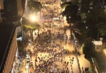 Pamjet e para me dron/ Nga protesta në protestë, numri i militantëve të Berishës sa vjen dhe ulet