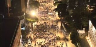 Pamjet e para me dron/ Nga protesta në protestë, numri i militantëve të Berishës sa vjen dhe ulet