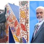 Rama shpërndan fotot nga protesta simbolike në Prishtinë: Kosova e burgosur