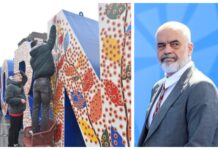 Rama shpërndan fotot nga protesta simbolike në Prishtinë: Kosova e burgosur