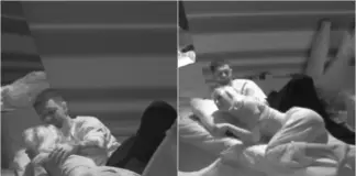 Video/ A po krijohet çifti më i ri në shtëpi? Selin ngrihet nga krevati i saj dhe shtrihet pranë Gimbos