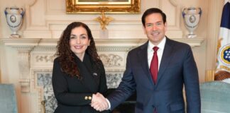 Presidentja Osmani pritet në takim nga Sekretari amerikan i Shtetit, Marco Rubio, zbardhen diskutimet
