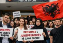 Provimi i Jurisprudencës në Maqedoninë e Veriut, kryetari i iniciativës së studentëve falënderon ministren Spiropali dhe ambasadorin shqiptar në Shkup: U mbështetëm nga mëmëdheu