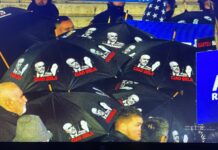 FOTO/ Zbulohet grupi i dhunshëm i fshehur pas çadrave! Gati për molotovët kundra policëve