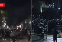 “Largoni fëmijët nga tubimi”, policia i bën thirrje protestuesve të opozitës