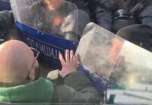 SKANDAL në Maqedoninë e Veriut! Policët përplasen me klubin shqiptar, tifozët e Vardarit kor me thirrje raciste