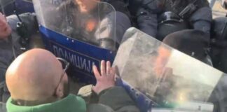 SKANDAL në Maqedoninë e Veriut! Policët përplasen me klubin shqiptar, tifozët e Vardarit kor me thirrje raciste