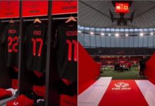 VIDEO/ Kombëtarja luan me fanellën ‘e fatit’ në Varshavë, brenda dhomës së zhveshjes së Kombëtares! Ekipi niset drejt stadiumit