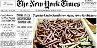 28 Marsi 2008, The New York Times artikulli mbi Gerdecin dhe Shkëlzen Berishen si sekser i shitjes se fishekeve: “Shkoi deri te kryeministri dhe djali i tij. “Nuk mund ta luftoj këtë mafie”