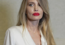 Angelina Jolie tërheq vëmendjen në Shangai me buzëkuq të kuq dhe stil elegant në eventin e Tom Ford