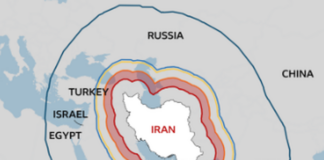 IDF publikon grafikun e rrezeve të veprimit balistik të Iranit, përfshihet Europa dhe një pjesë Mbretërisë së Bashkuar