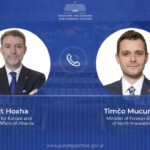 Hoxha telefonatë me homologun Mucunski: Integrimi i Shqipërisë dhe Maqedonisë së Veriut, me rëndësi strategjike për rajonin dhe BE-në