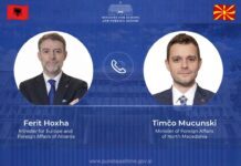 Hoxha telefonatë me homologun Mucunski: Integrimi i Shqipërisë dhe Maqedonisë së Veriut, me rëndësi strategjike për rajonin dhe BE-në