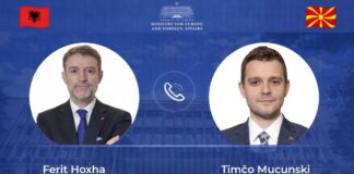 Hoxha telefonatë me homologun Mucunski: Integrimi i Shqipërisë dhe Maqedonisë së Veriut, me rëndësi strategjike për rajonin dhe BE-në