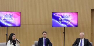 “Evropa fillon këtu”, Ministrat Hoxha dhe Pirdeni tur dialogu me studentët për procesin e integrimit europian