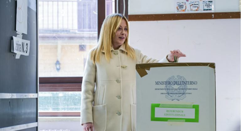 Referendumi në Itali  pjesëmarrje rekord  Italianët i thonë  JO  Melonit për ndërhyrje në drejtësi