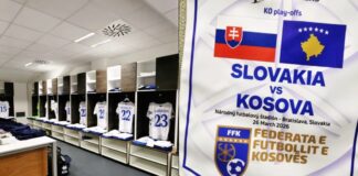 Publikohet formacioni i Kosovës për ndeshjen ndaj Sllovakisë