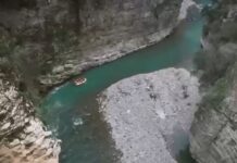 “Energjia e aventurave në Osum”/ Rama ndan pamje të adhuruesve të rafting në Kanionin e Osumit