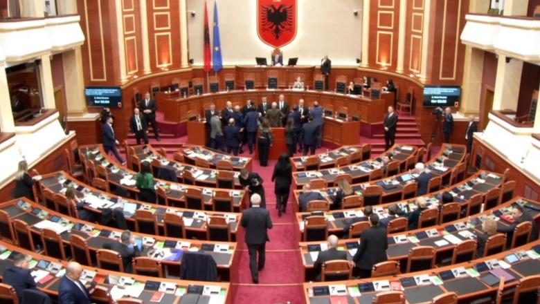 Kaos në seancë  Noka dhe deputetët e PD bllokojnë foltoren  Peleshi  Fjalën s e merrni dot me dhunë  5 minuta pushim