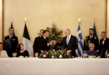 Macron në Pallatin Presidencial të Athinës/ Darka zyrtare, aleanca historike Greqi-Francë dhe menuja luksoze me shije tradicionale dhe moderne