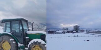 Pranverë me dëborë/ Zbardhen zonat malore të Kukësit, nuk shkaktohen probleme në qarkullim