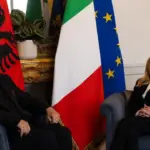 Fotolajm/ Vizita në Romë, Kryeministri Edi Rama ndan pamje nga takimi me Giorgia Melonin