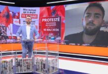 Protesta e studentëve në Shkup për gjuhën shqipe, i riu: Mirënjohës Shqipërisë për mbështetjen! Do i shkojmë deri në fund të kësaj kauze