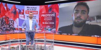 Protesta e studentëve në Shkup për gjuhën shqipe, i riu: Mirënjohës Shqipërisë për mbështetjen! Do i shkojmë deri në fund të kësaj kauze