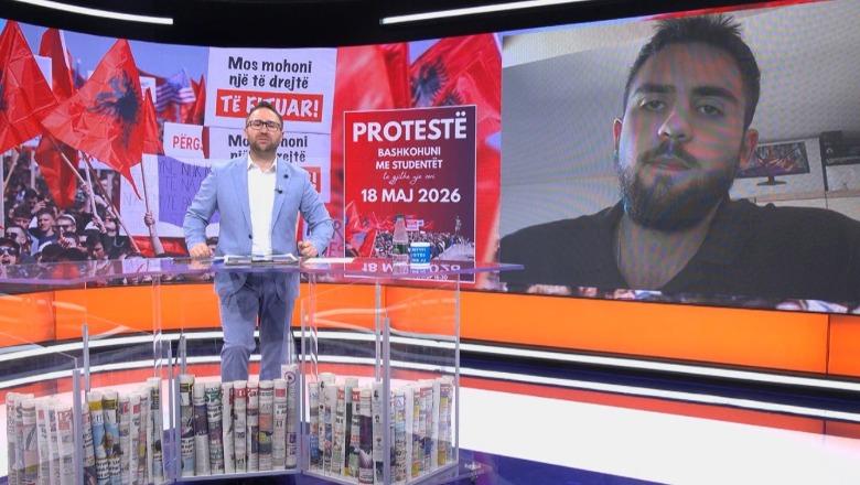 Protesta e studentëve në Shkup për gjuhën shqipe  i riu  Mirënjohës Shqipërisë për mbështetjen  Do i shkojmë deri në fund të kësaj kauze
