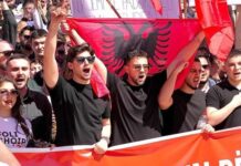 Protesta për gjuhë shqipe në Shkup, arrestohen tre studentë